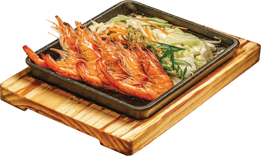 Prawn teppanyaki