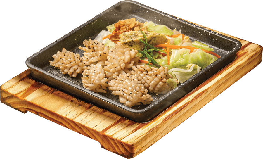 Squid teppanyaki