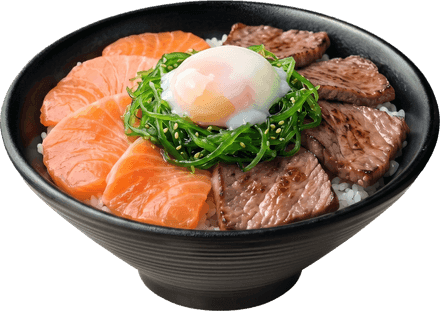 Angus Beef Salmon Don