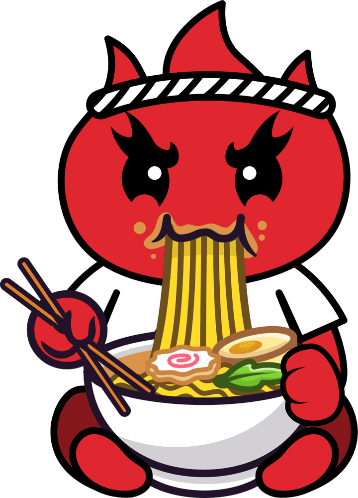 Chef Kaji with a bowl of ramen